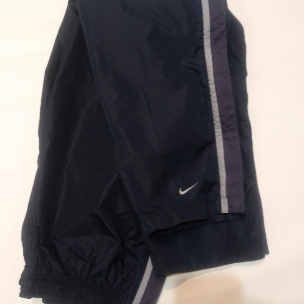 Vintage NIKE boys windpants blue/zip off @sides
